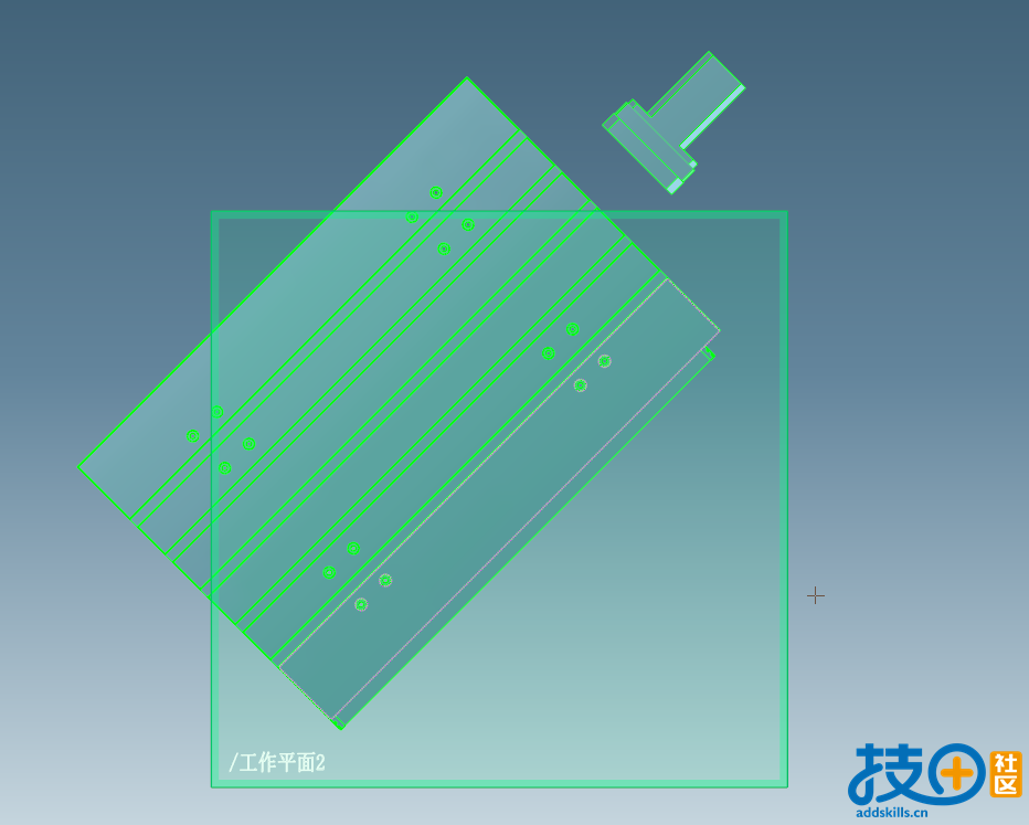 工作面和数模成角度